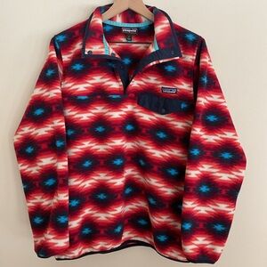 Patagonia Synchilla Snap-T Southwestern Aztec Fleece Pullover L